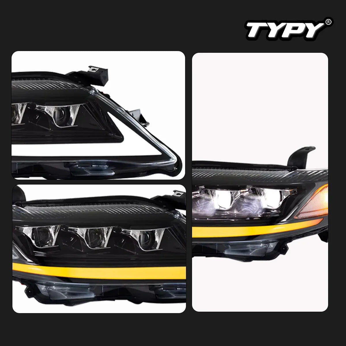 For Toyota Us Camry Headlights 2007-2011 Upgrade Modified Drl