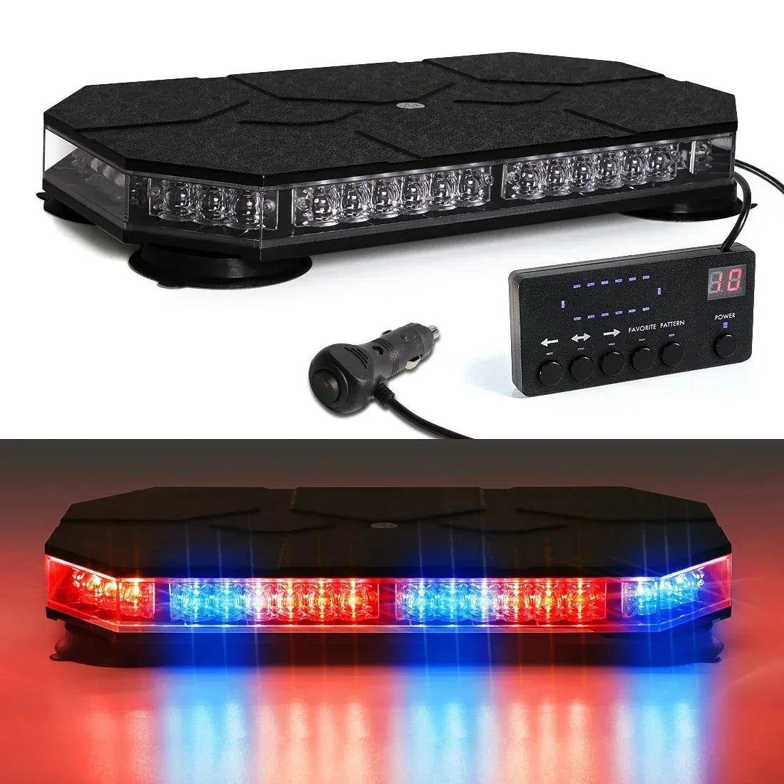 12V 24V Roof Strobe Warning Safety Magnetic Mount Smart