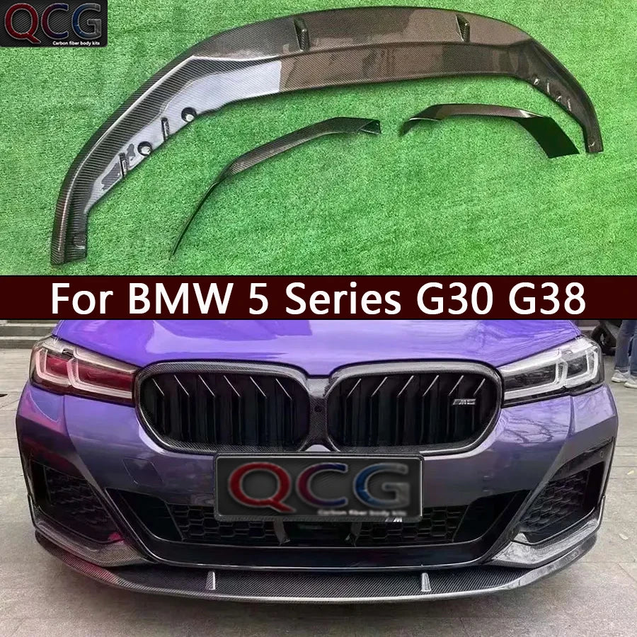 For BMW 5 Series G30 G38 530 540 2021 Carbon Fiber Front Bumper
