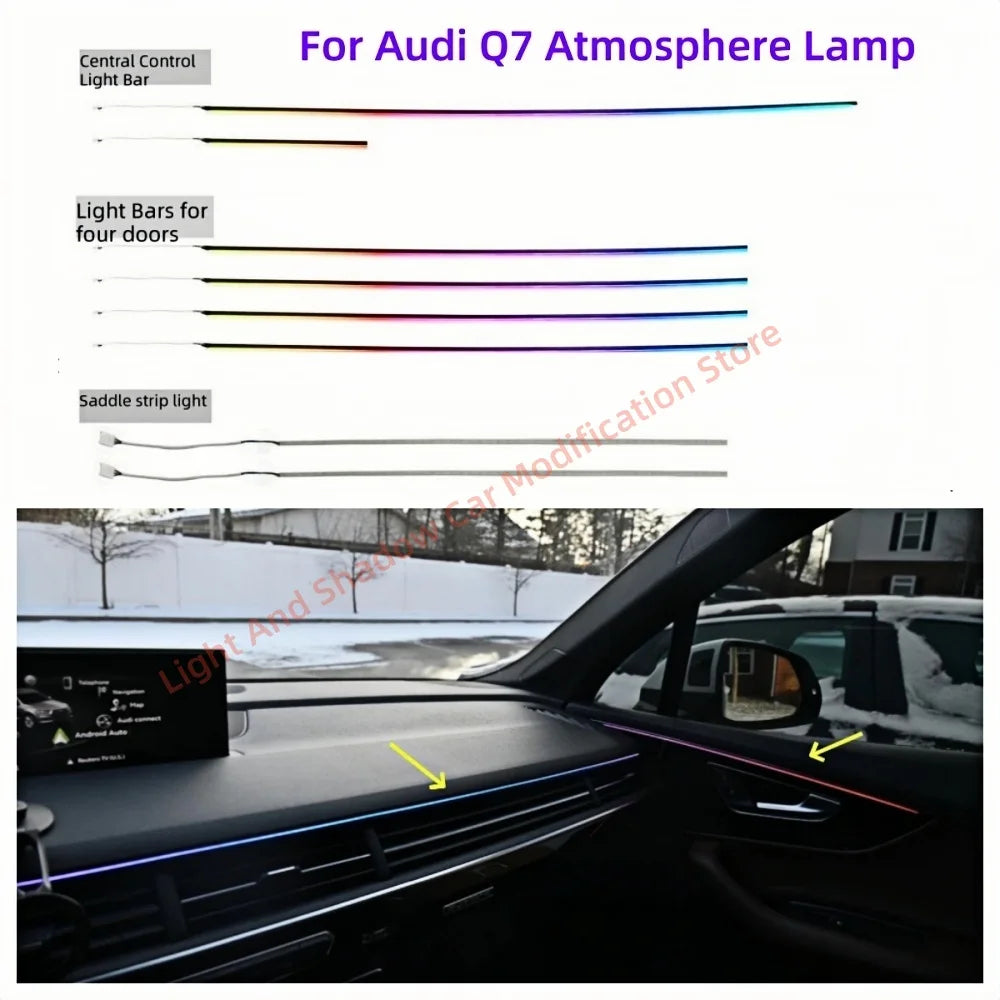For Audi Q7 LED Ambient Light Interior Lighting Upgrade Original