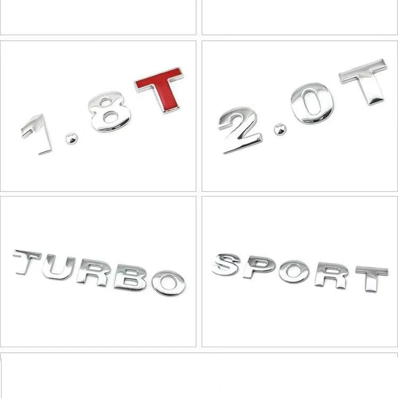 For Toyota Hyundai 3D Metal 45MM 25MM Letters Alphabet Emblem