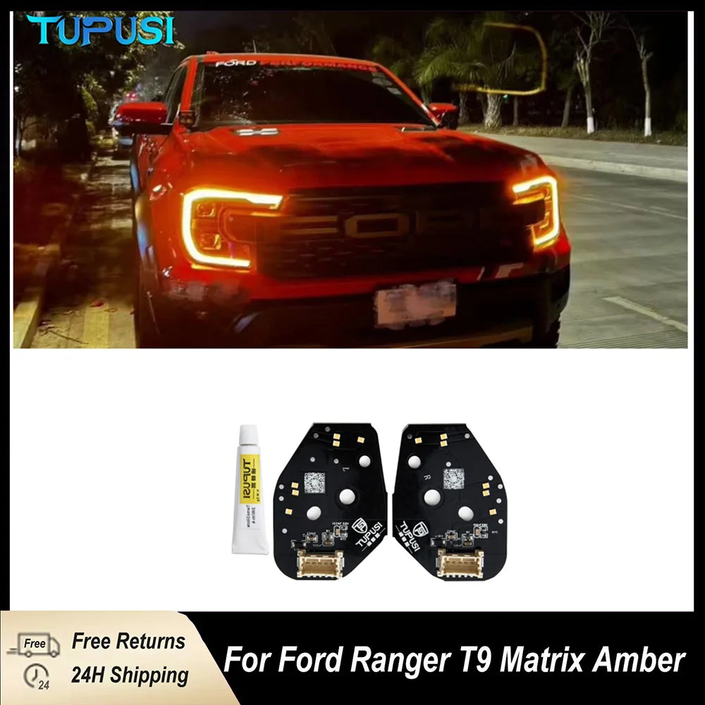 For Ford Ranger T9 Matrix 2023 Amber Headlight Function Frame
