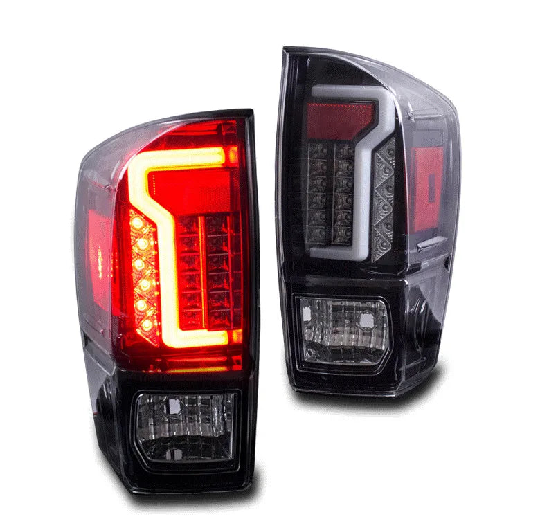 For 16-22 Toyota Tacoma Pickup LED Tube Tail Brake Rear Lamps