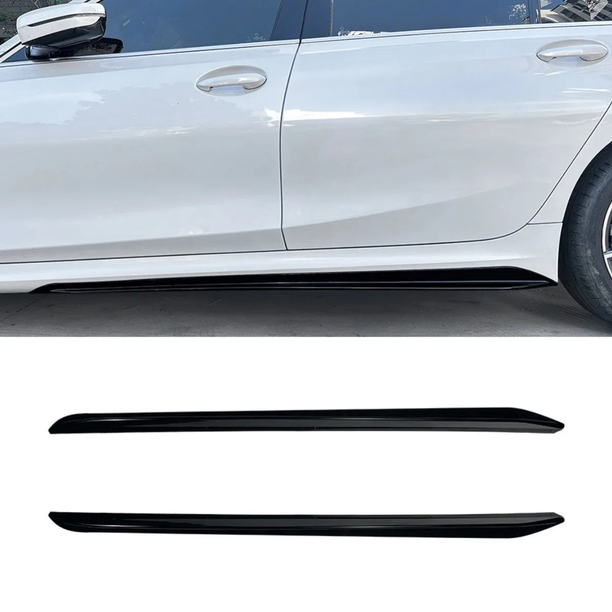 For BMW 3 Series G20 G28 Side Skirt Lip Spoiler Extension