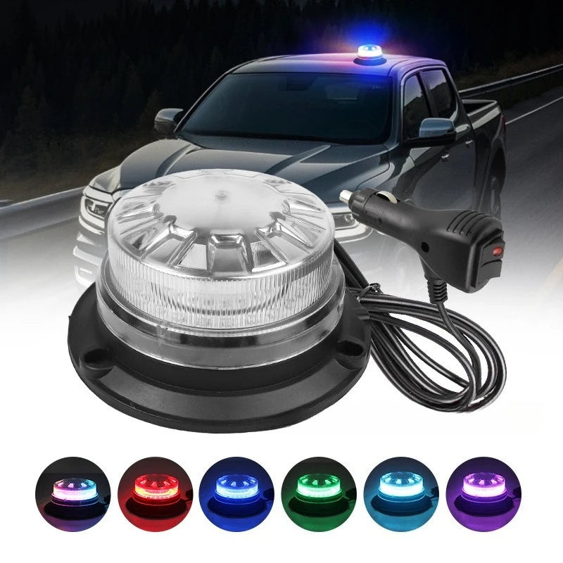 For Universal Roof Mounted Warning Strobe Power Multicolor