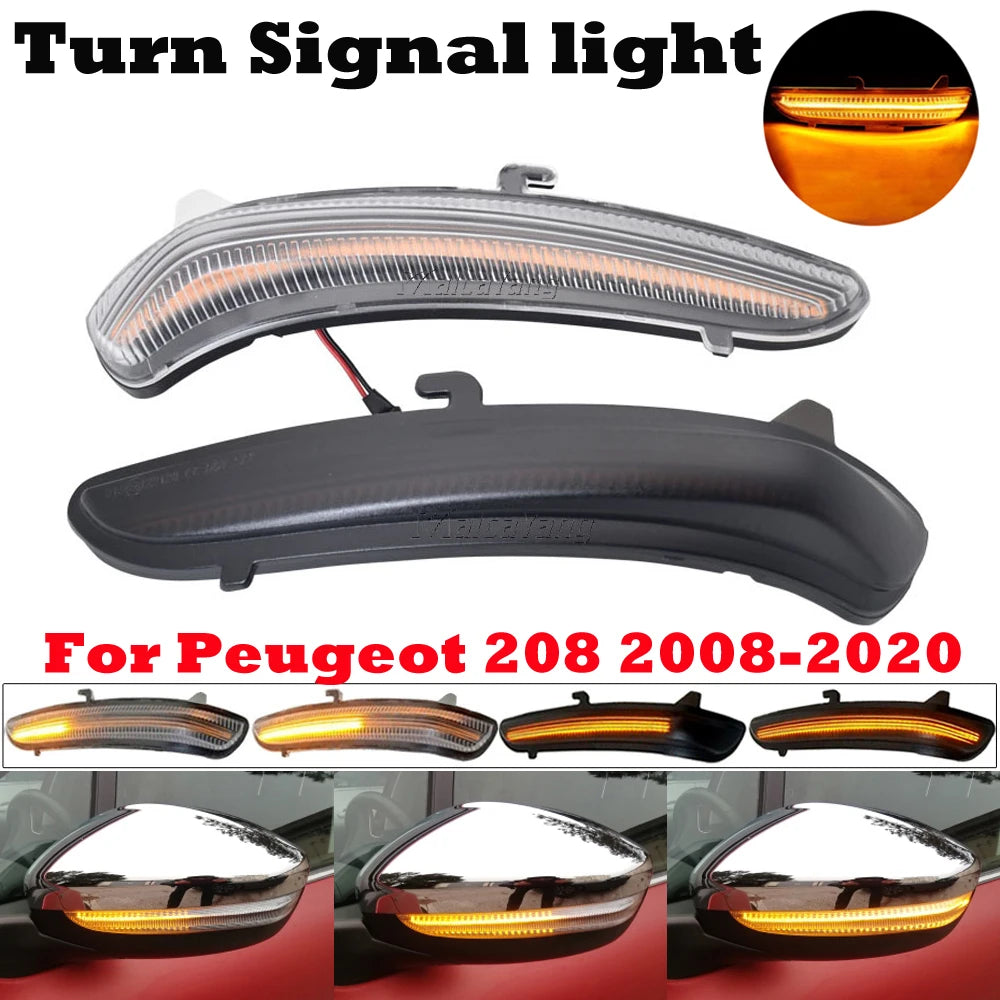 For Peugeot 208 2008 Citroen C3 Sequential Blinker 2X C4 Cactus