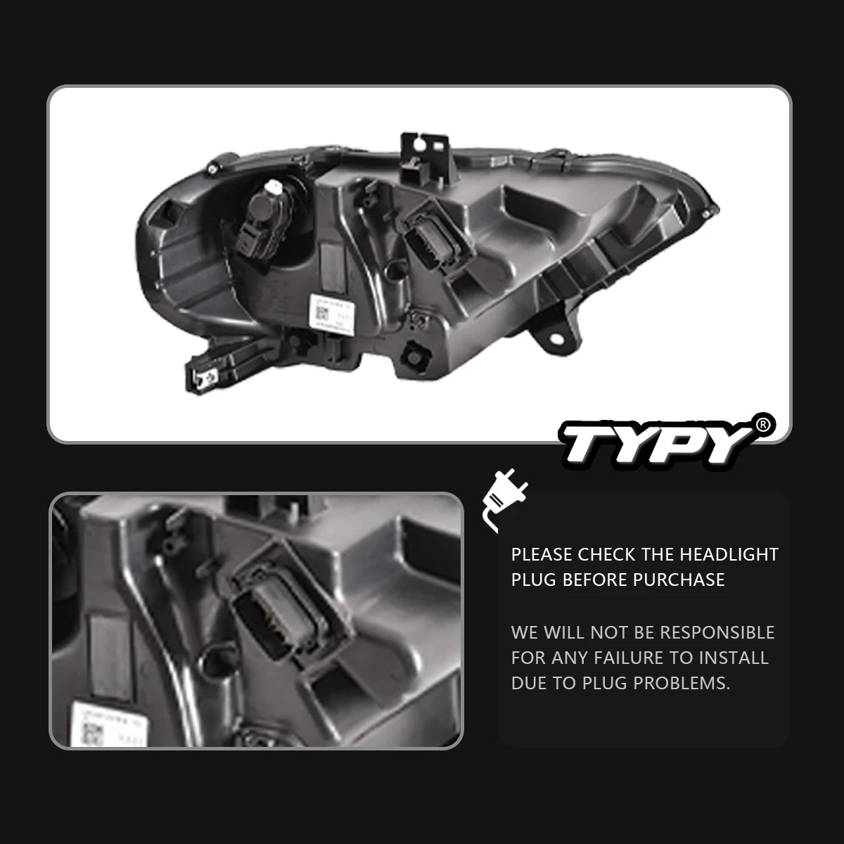 For Ford Mustang Headlights 2018-2023 Upgrade Typy Modified