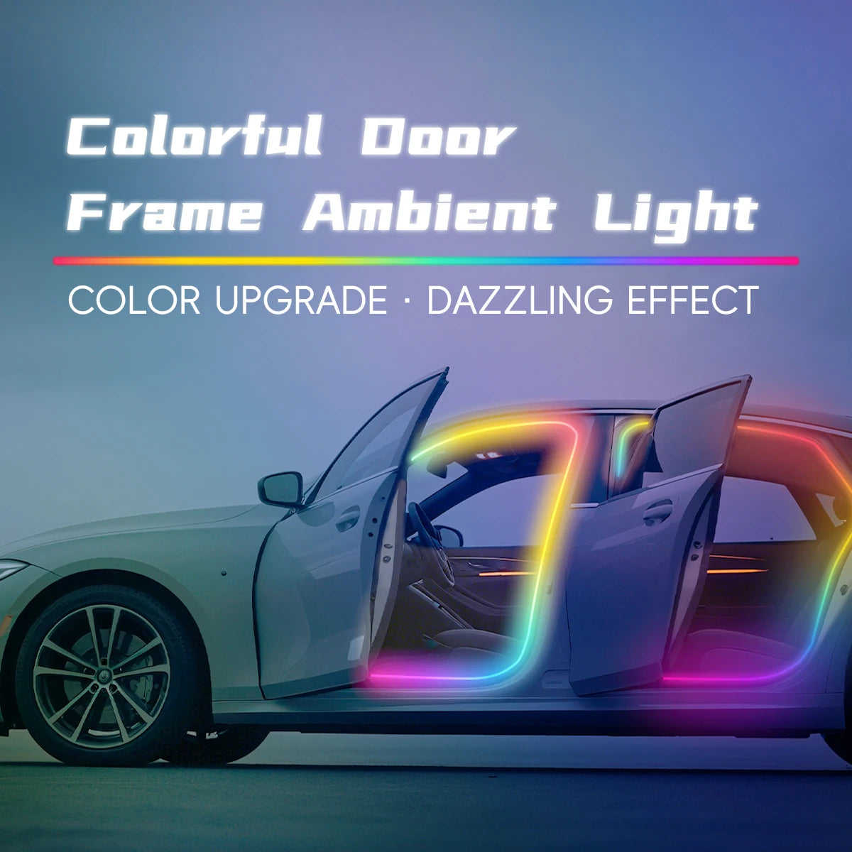For Aoto Interior Atmosphere Diode 3.7m Rainbow Color Interior