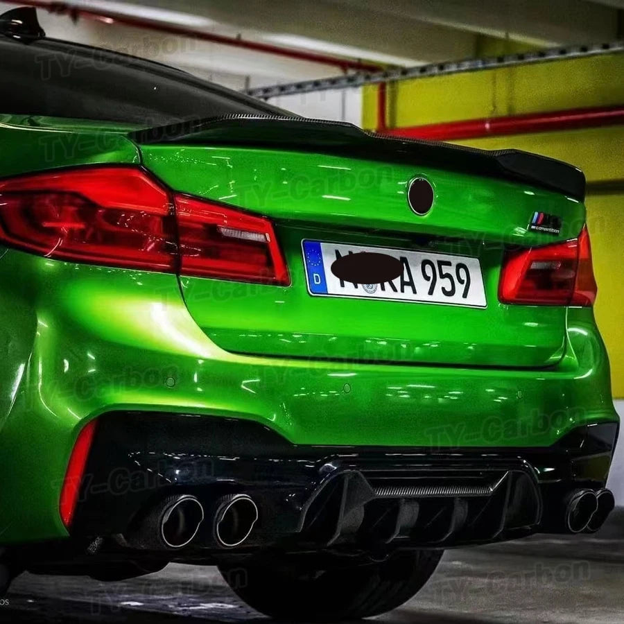 For BMW F90 M5 Competition 2017-2023 Real Carbon Fiber Rear
