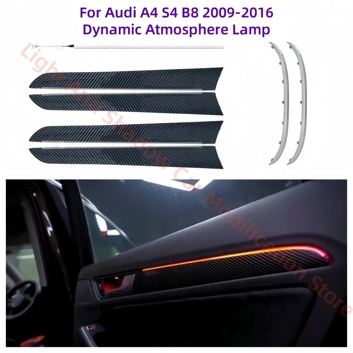 For Audi A4 S4 B8 2009-2016 Dynamic Atmosphere Rhd Interior