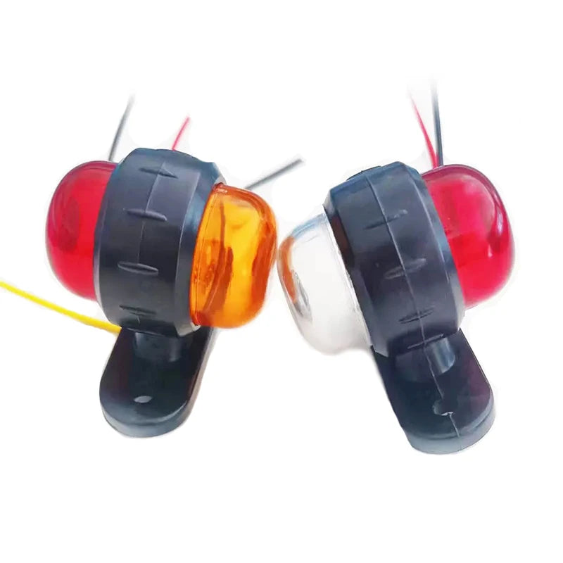 2PCS Truck Side Width Dual Color 12 24V Warning