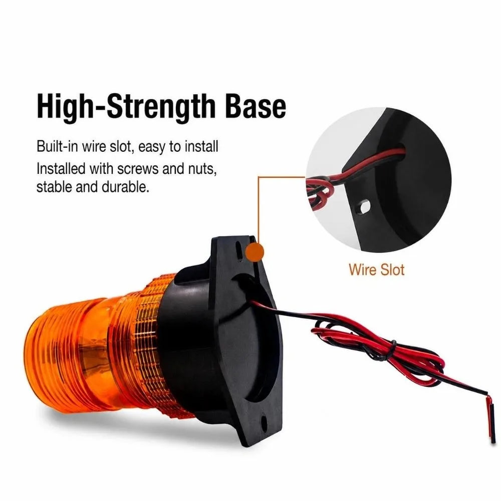 9-90v Warning Mount Strobe Water Block Shock Resist Emergency