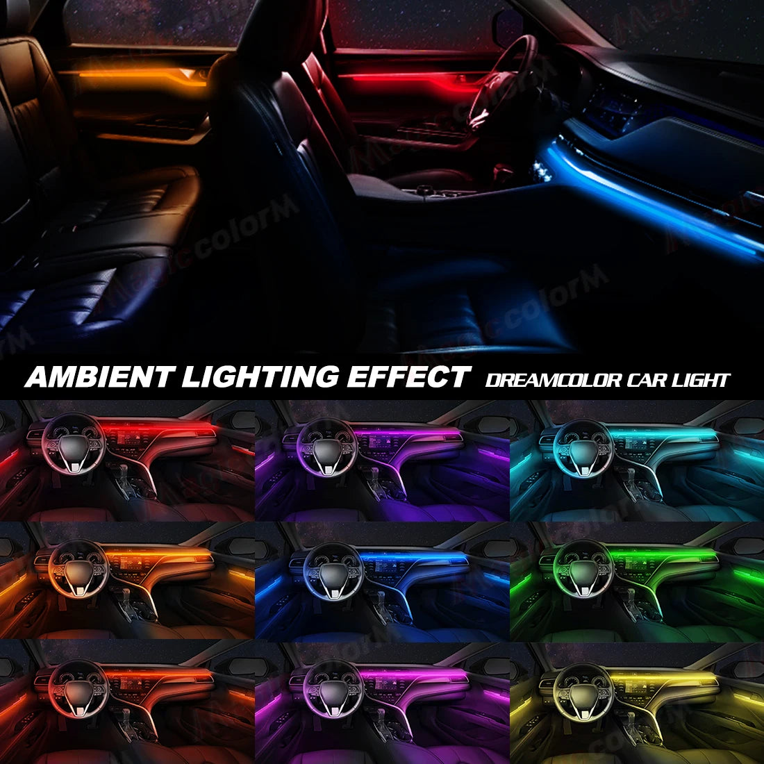 For Universal Diy Flexible Hidden Cuttable Ambient Interior
