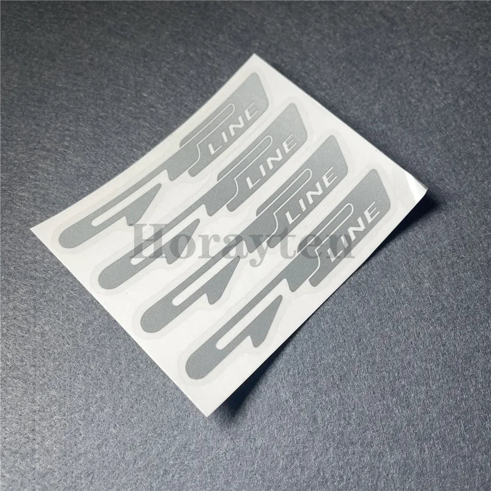 For Gt Line 4X Sticker Automobile Wheel Rims Rings Decorate