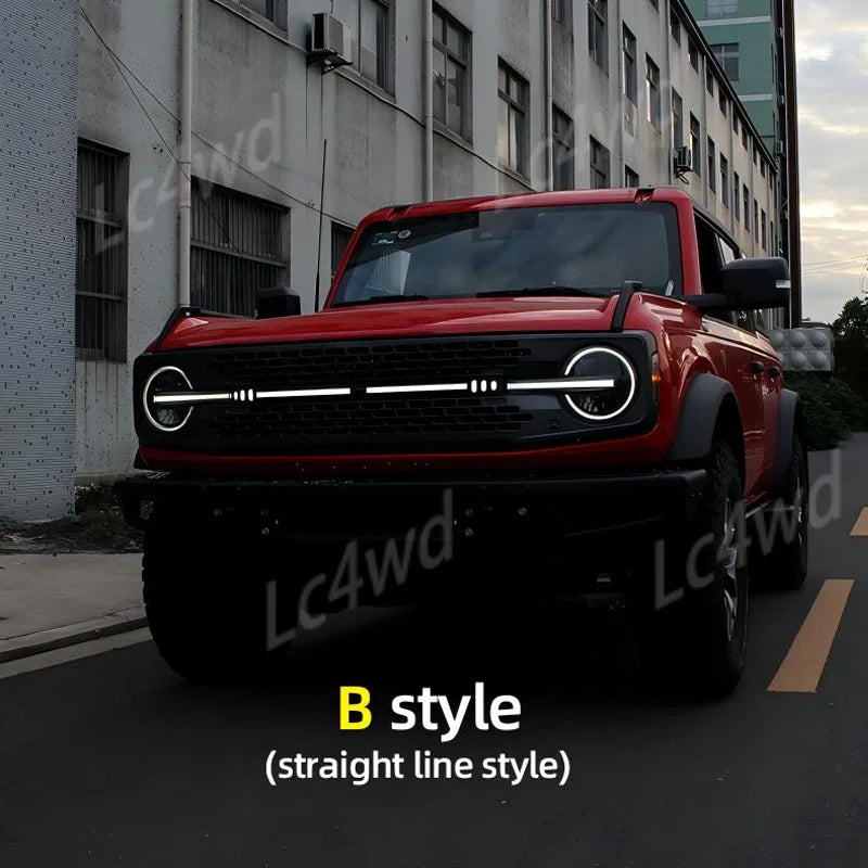 For Bronco 2021-2026 Exclude Sport lc4wd 4X4 Exterior Grille