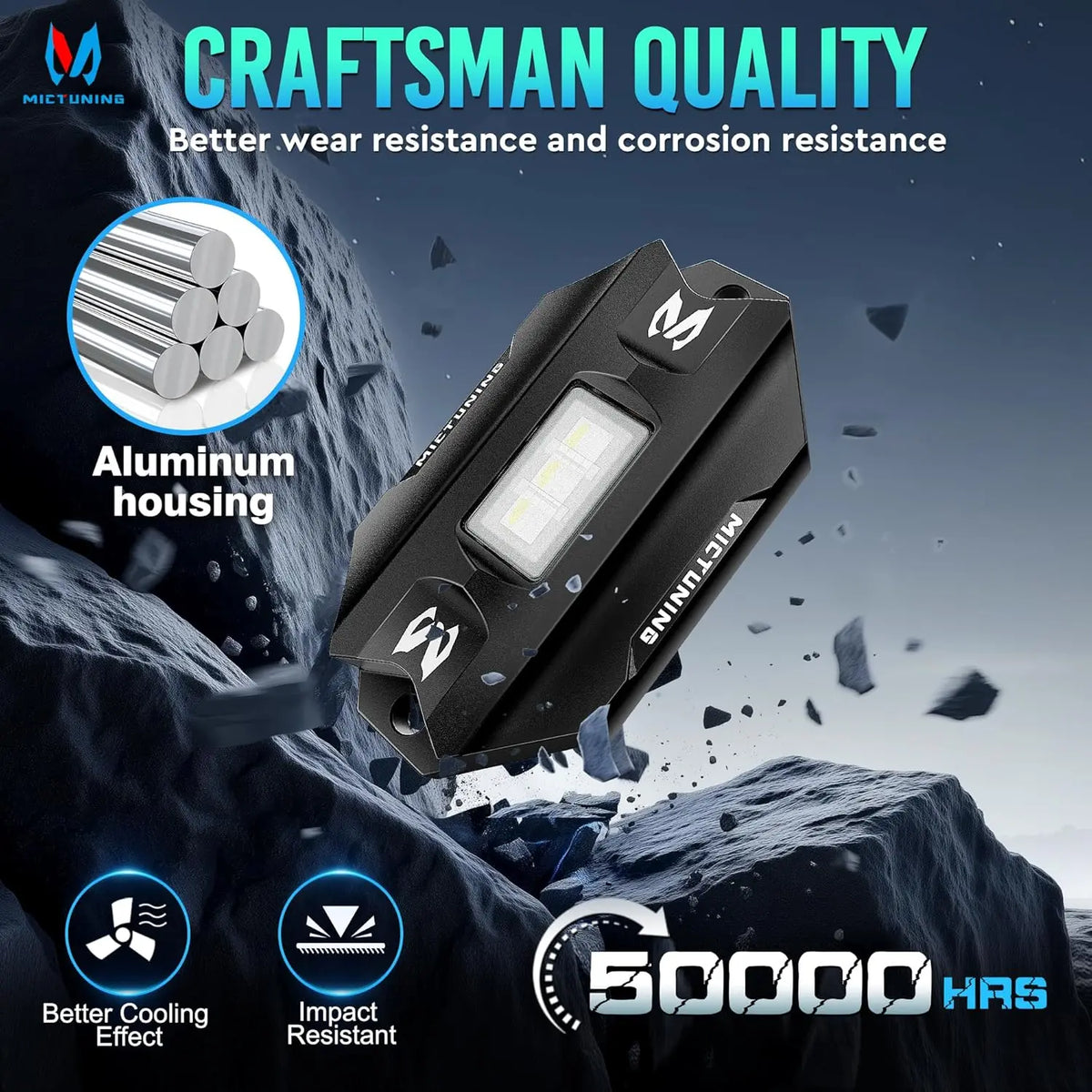 Mictuning 8pods C1 Rgbw Rock Offroad APP Control Underbody