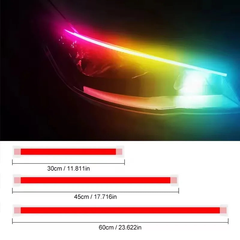 Flowing Daytime Running Turn Signals Modified Guide Strips