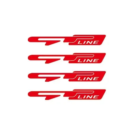 For Gt Line 4X Sticker Automobile Wheel Rims Rings Decorate
