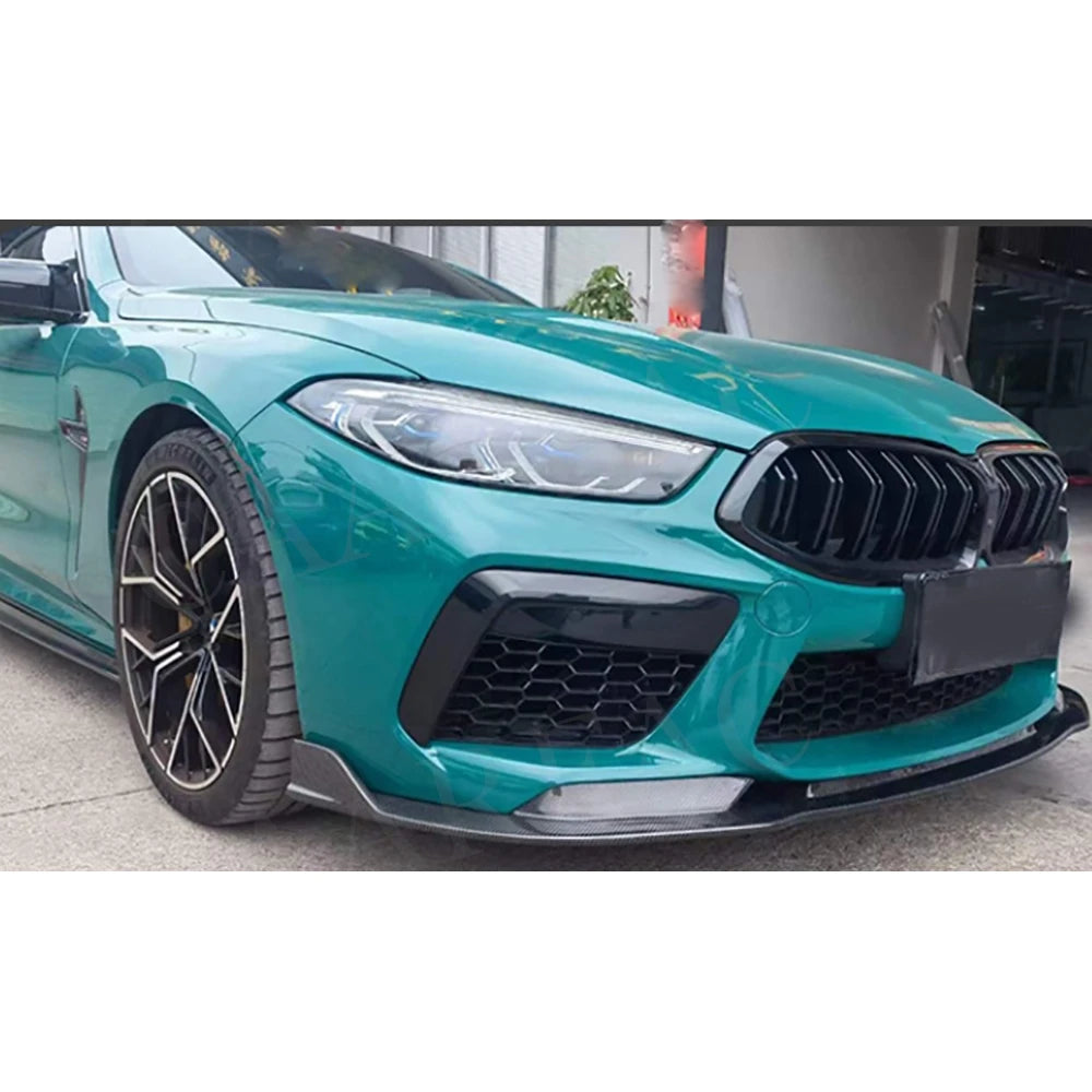 For BMW M8 F91 F92 F93 Dry Carbon Fiber Front Bumper Grille