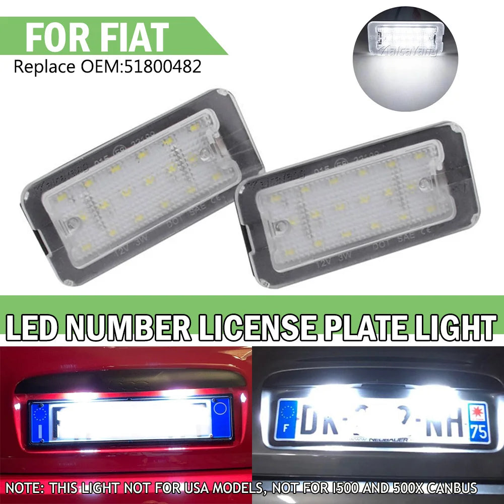 For Fiat Abarth 500 595 695 License Number Plate 500C 595C 695C