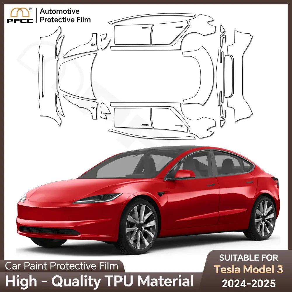 For Tesla Model 3 Highland 2024 Paint Protection Film 8.5thick