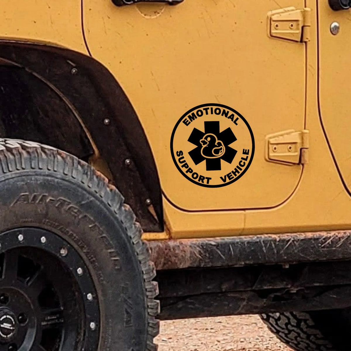 For Your Off-Road Adventures - Sticker Emotional Support Duck