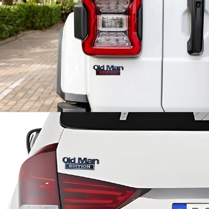 For Universal Old Man Edition 3D Emblem Sticker Badge Fender