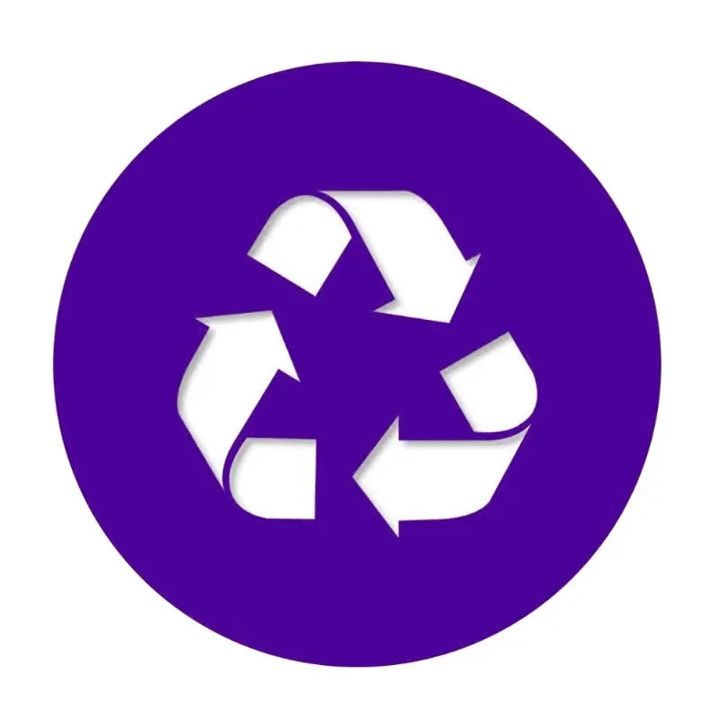 Recycle Trash Sticker Vinyl Modern Logo Symbol Organize Cans