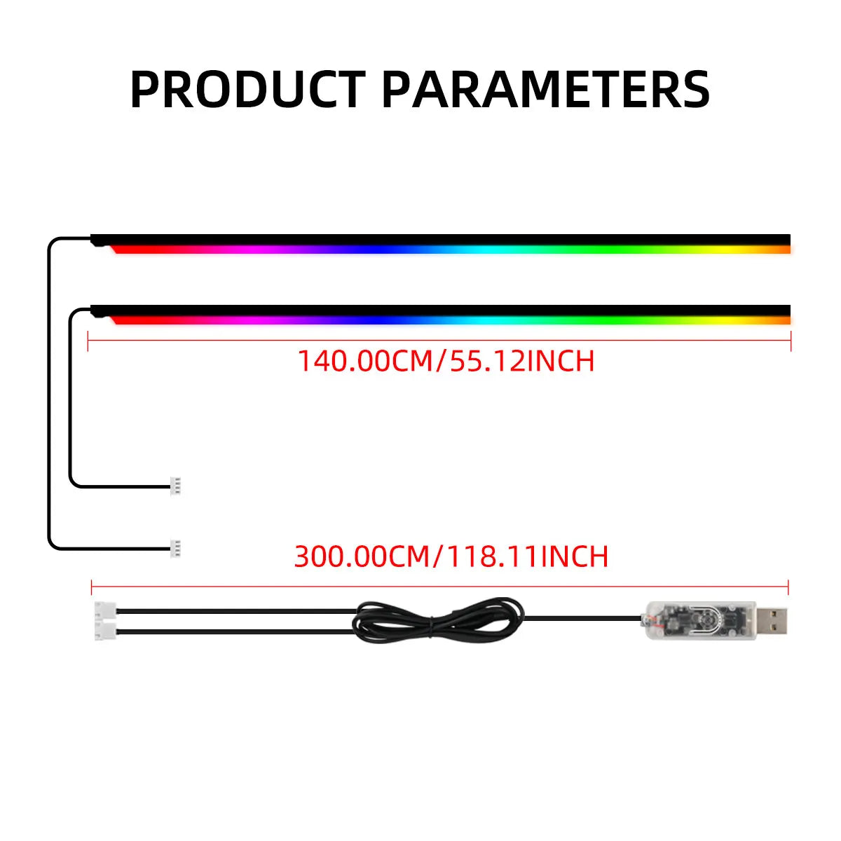 Ambient Lighting Skylight Symphony RGB 140CM Panoramic Interior