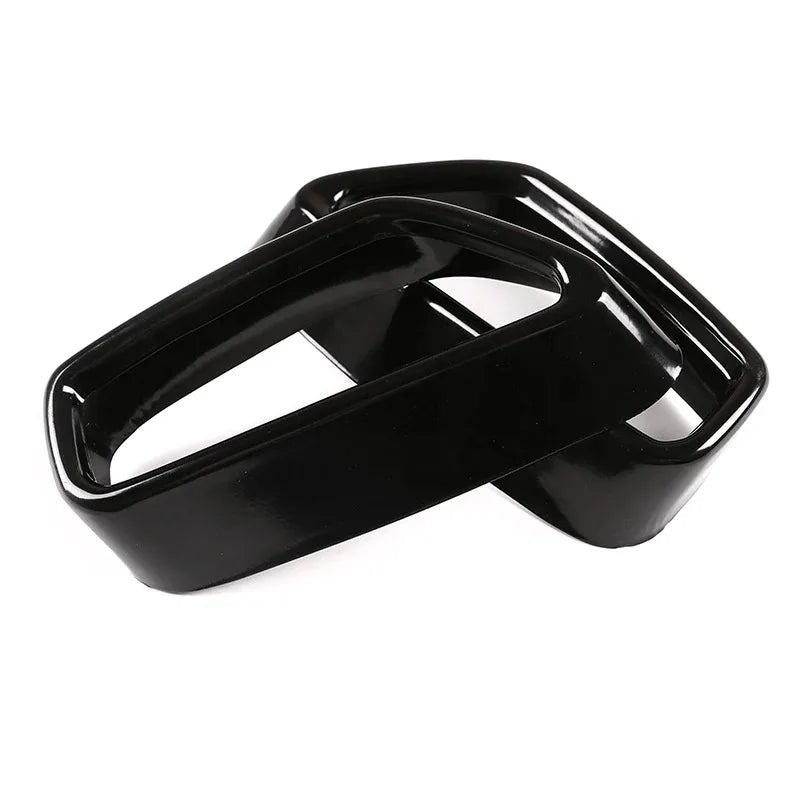 Glossy Black Carbon Fiber Pattern Exhaust Tip Fits BMW