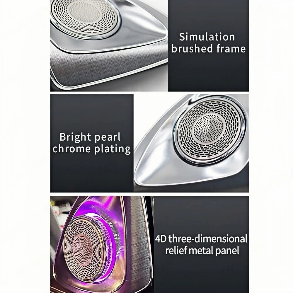 For Mercedes Benz W222 S-class Loudspeaker 4D Rotation Glow