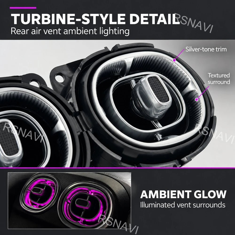 For Mercedes-Benz C-Class W206 2022-2025 Rear Turbine Air Vents
