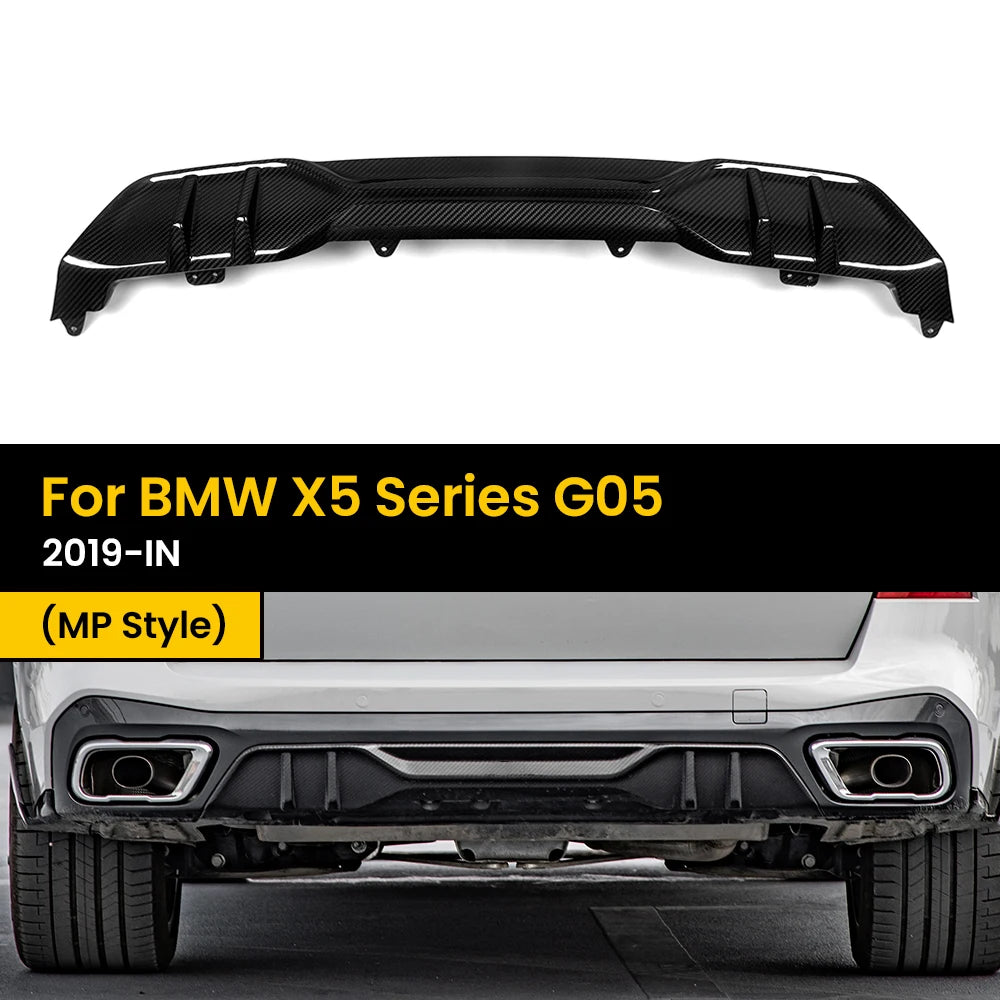 For BMW X5 Series G05 Mp Real Dry Carbon Fiber Rear Diffuser