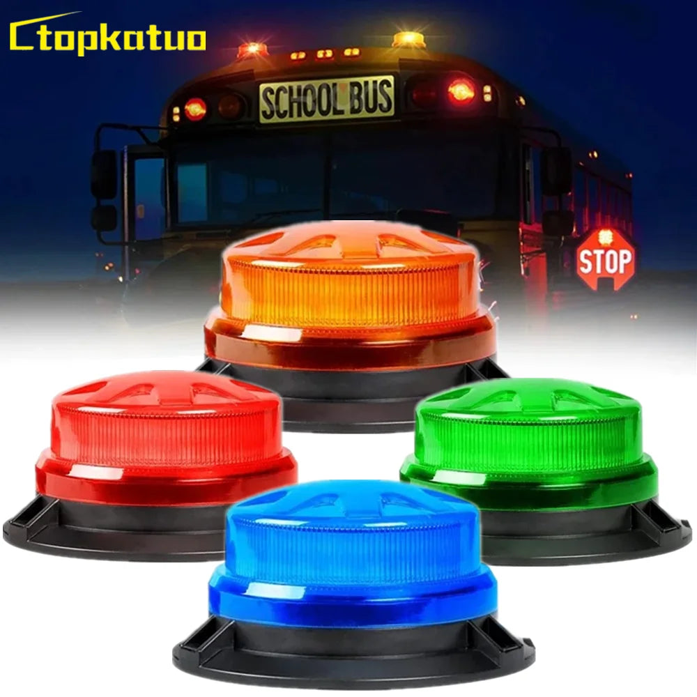 Magnetic Emergency Strobe Roof Flashing Warning Signal 12v-24v