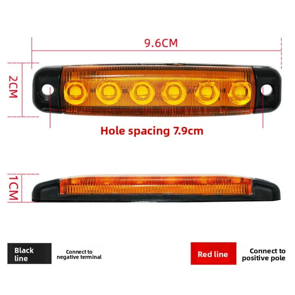 12V 24V Truck Van Side Marker low-speed Trailer Warning