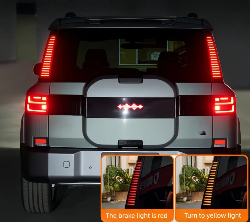For BYD Leopard 7 Titanium 7 Smoked d-pillar Fit Modified
