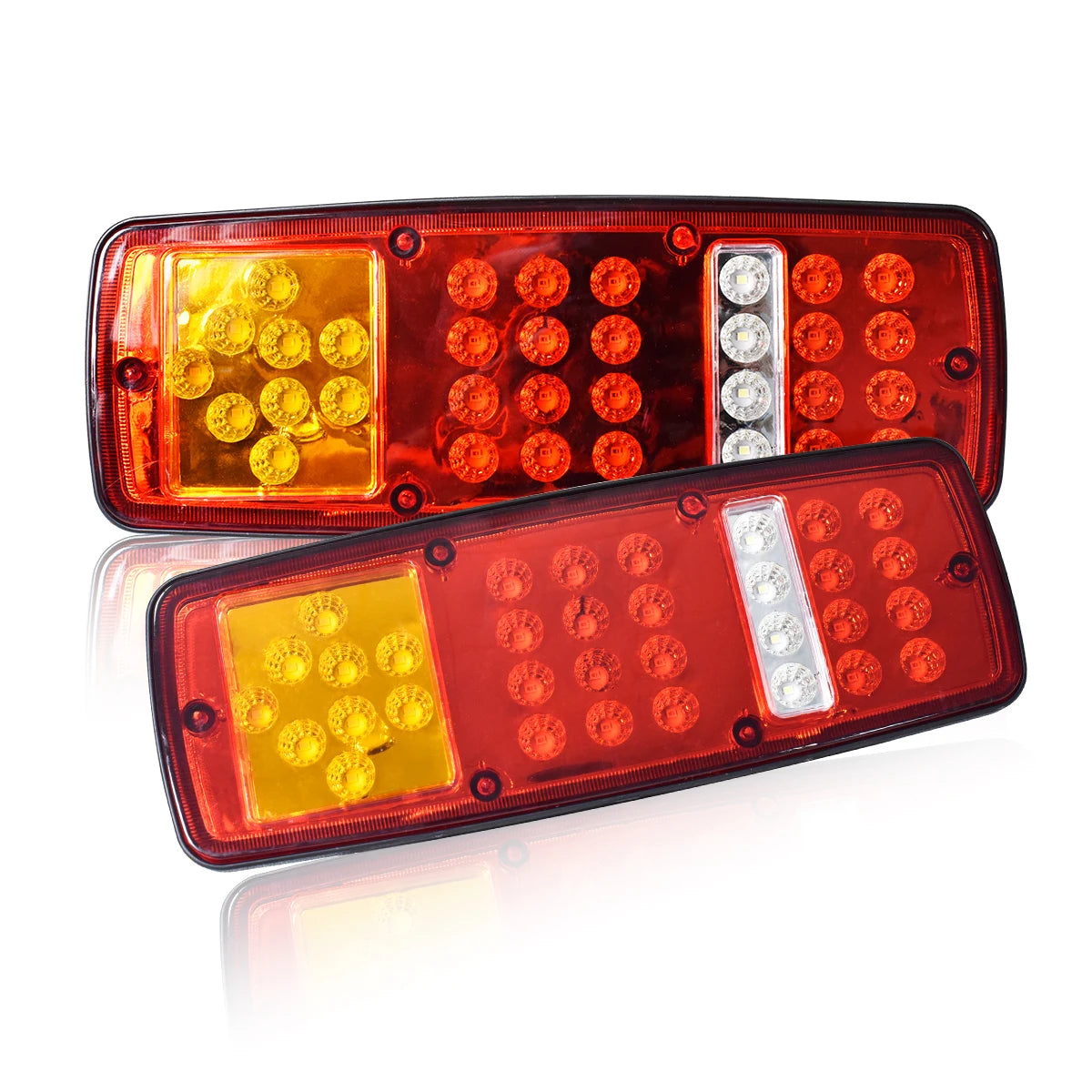 For Lorries Trailers Rvs 2PCS Bright Truck Tail Brake Turn