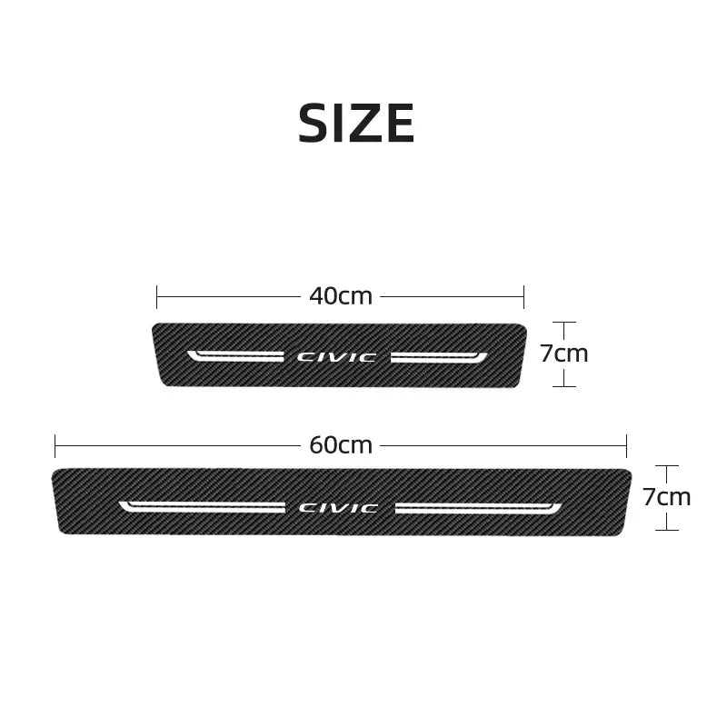 For Honda Civic Logo 2016 2017 2018 2019 2020 2021 Door Sill