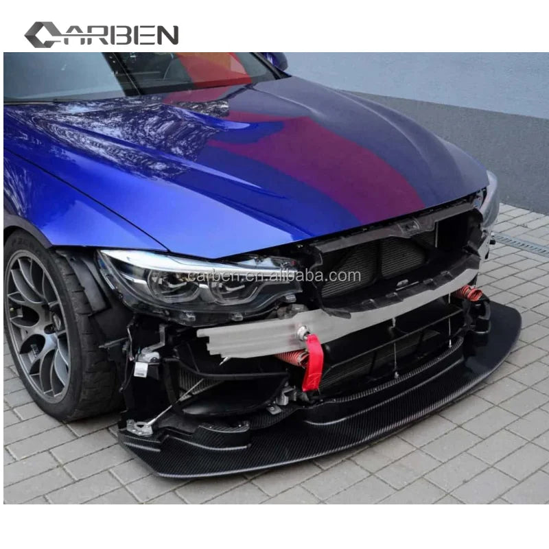 For BMW F80 M3 F82 M4 GT4 Carbon Fiber Front Bumper Splitter Lip