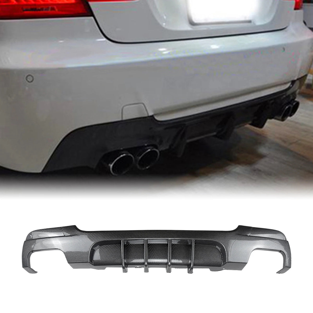 For 2006-2013 BMW 3 Series E92 Rear Bumper Diffuser Lip Carbon