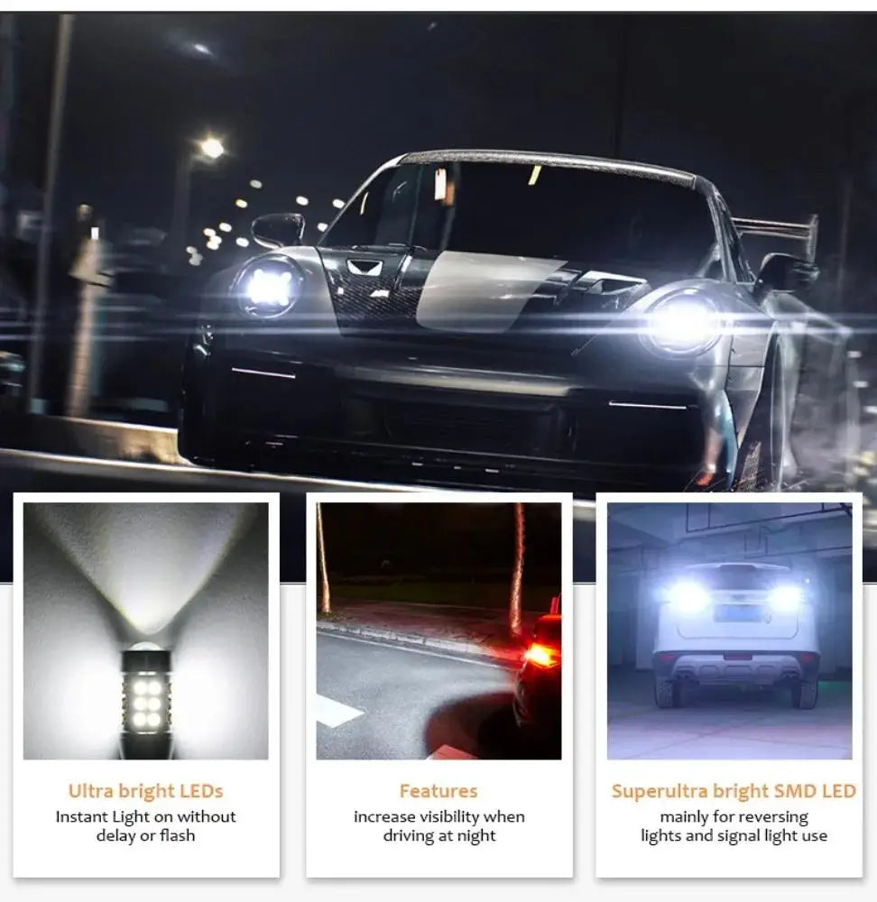 For Tail Signal Lamp Backup Reserve W16W T15 921 Bulbs Canbus