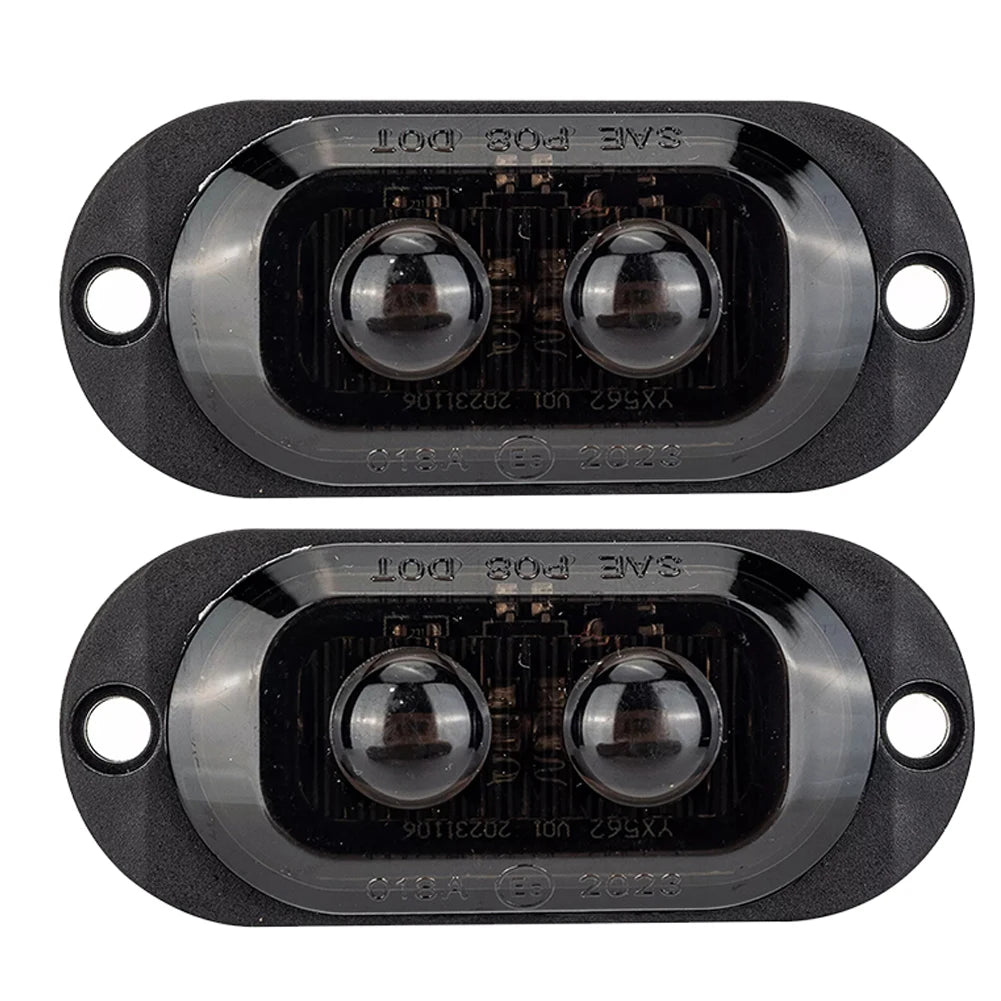 2PCS 12V 24V Side Marker Clearance waterproof-warning Tail