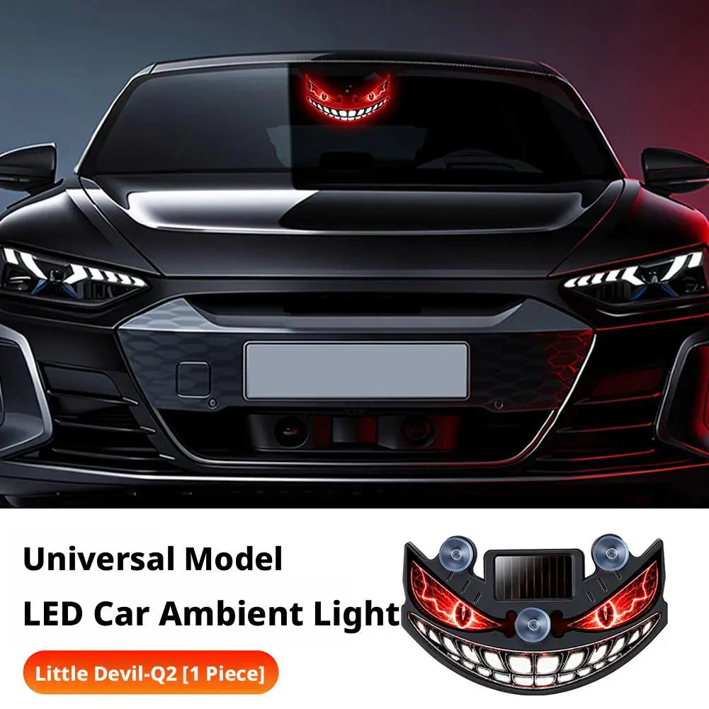 Solar Powered Ambient Dynamic Facial Expression Warning Rear