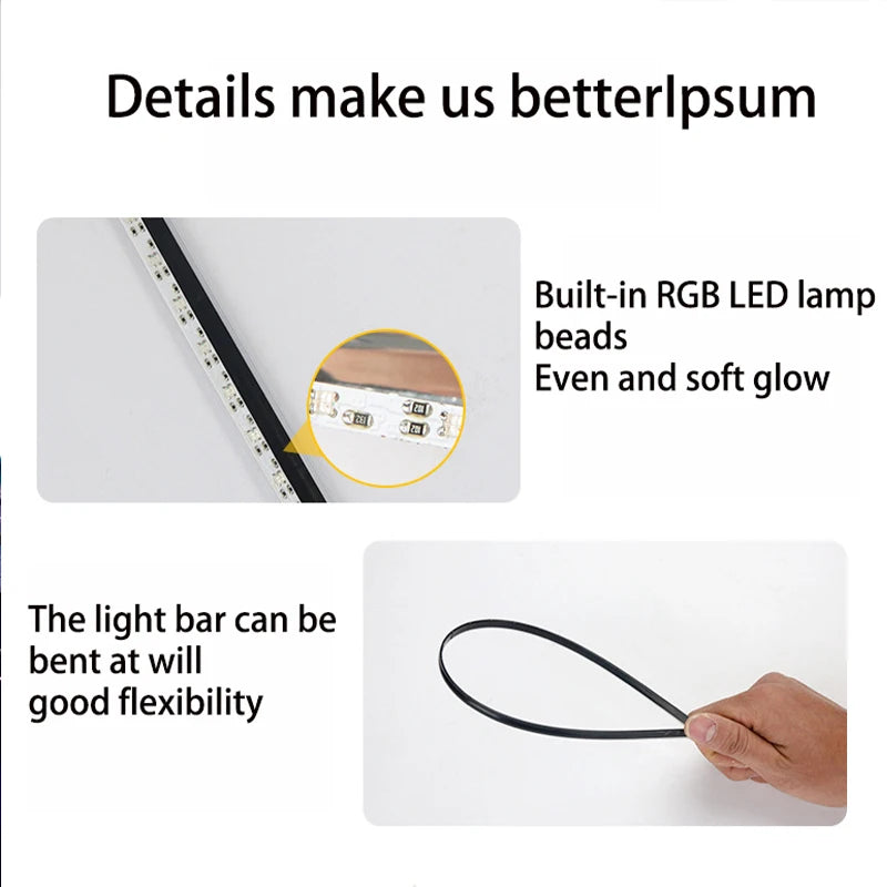 Hide Bar Ambient RGB Color Interior Acrylic Guide Atmosphere