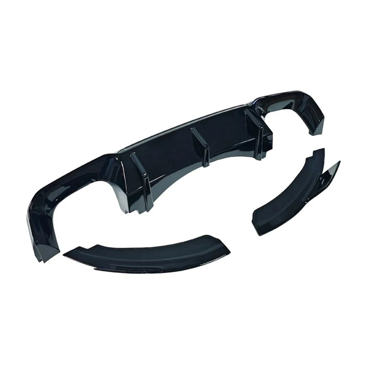 For BMW X5M F85 X6M F86 Gloss Black Tail Rear Bumper Diffuser