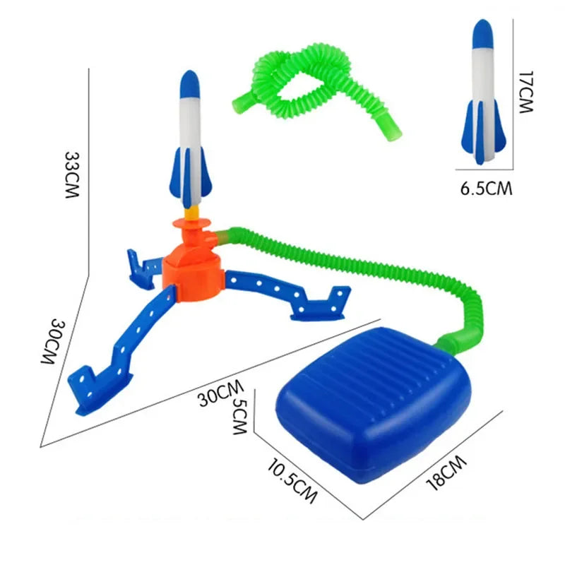 Children S foot-stepping Small Rocket Toys Outdoor Luminous