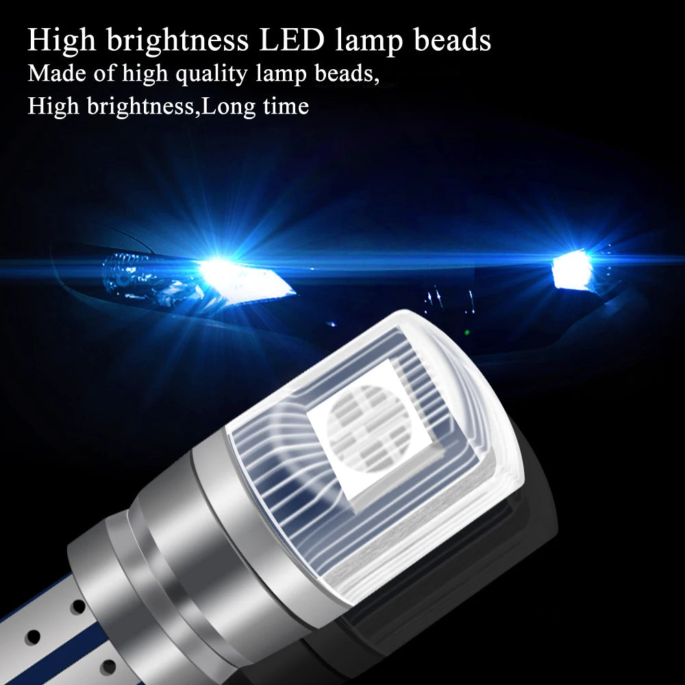 2PCS T10 RGB 12V Remote Control Indicator W5W Automobiles