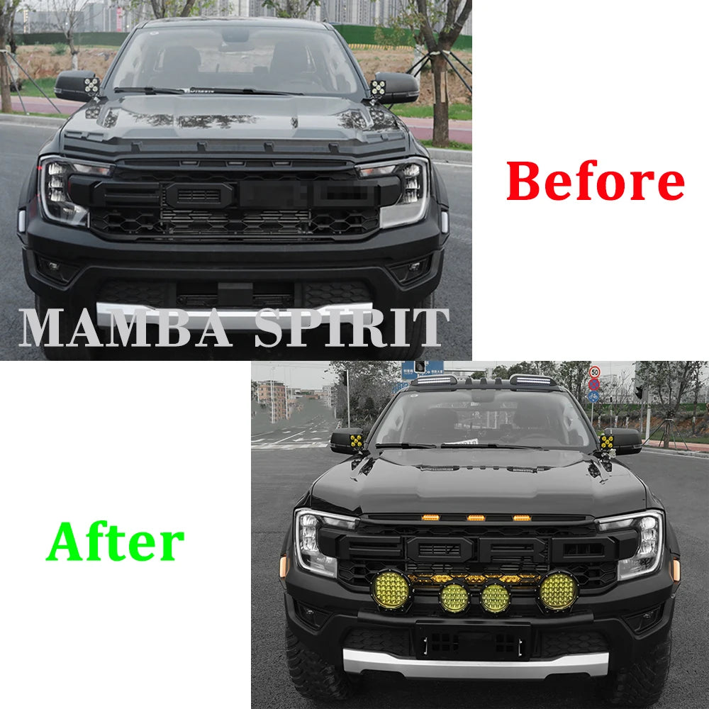 For Ford Ranger T9 2023 2024 Roof Pickup Rack Spoiler