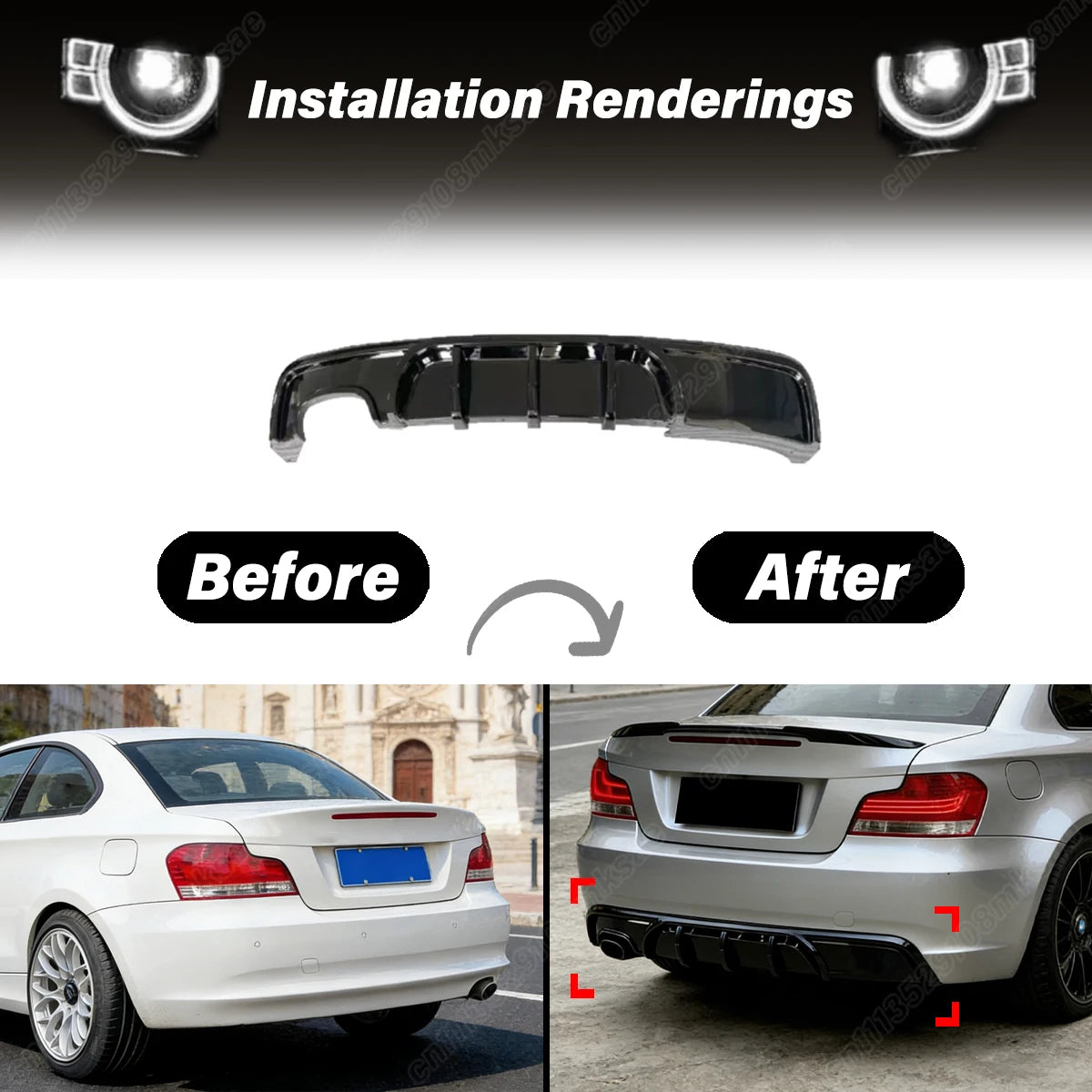 For BMW 1 Series E82 2011 2012 2013 2014 2015 2016 2017