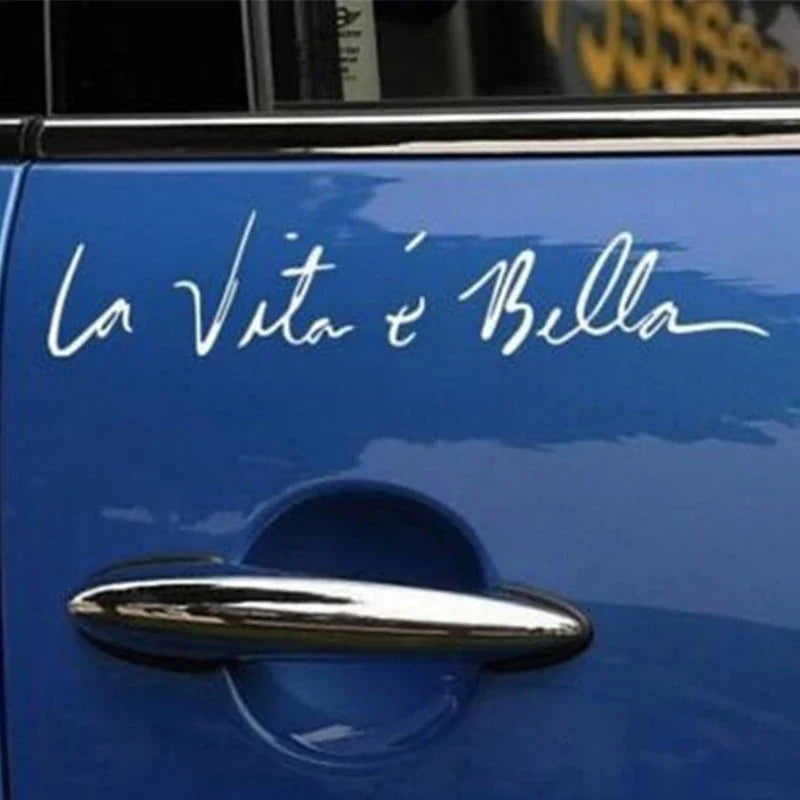 Sticker La Vita E Bella Beautiful Life Cool Vinyl